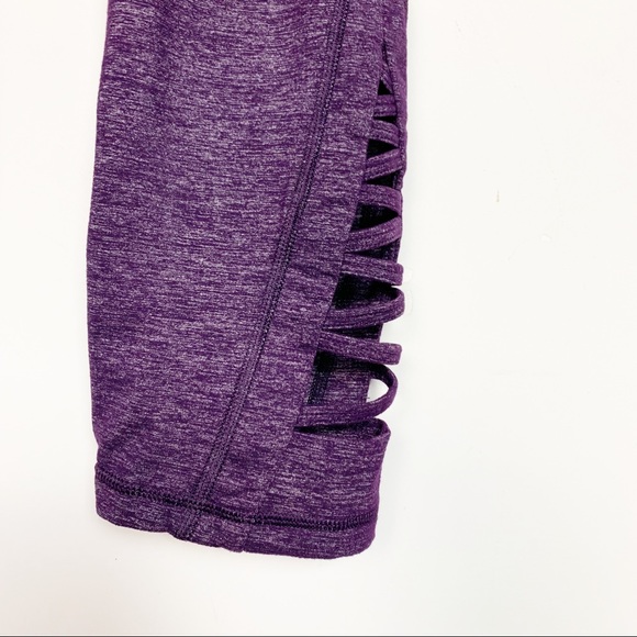 Athleta Quest Criss Cross Chaturanga Capri Purple - Picture 6 of 6